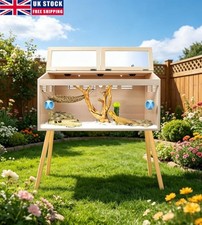 130L Wooden Modern Reptile Vivarium Snake Lizard Housing for Frogs Chameleons