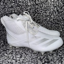 Adidas Adizero Chaos Mid White Lineman Football Cleats Mens Size 9