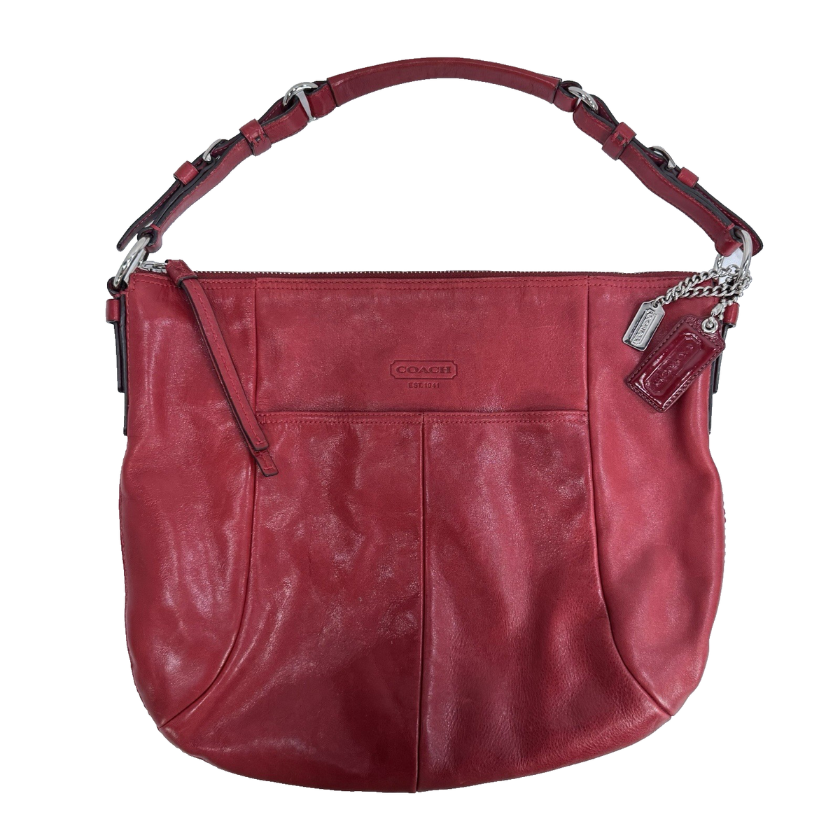 Vintage Coach 12684 Legacy Red Leather Hobo Shoulder Bag Purse | eBay