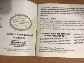 Dragon Warrior II 2 - Nintendo NES - Instruction Manual Booklet Only
