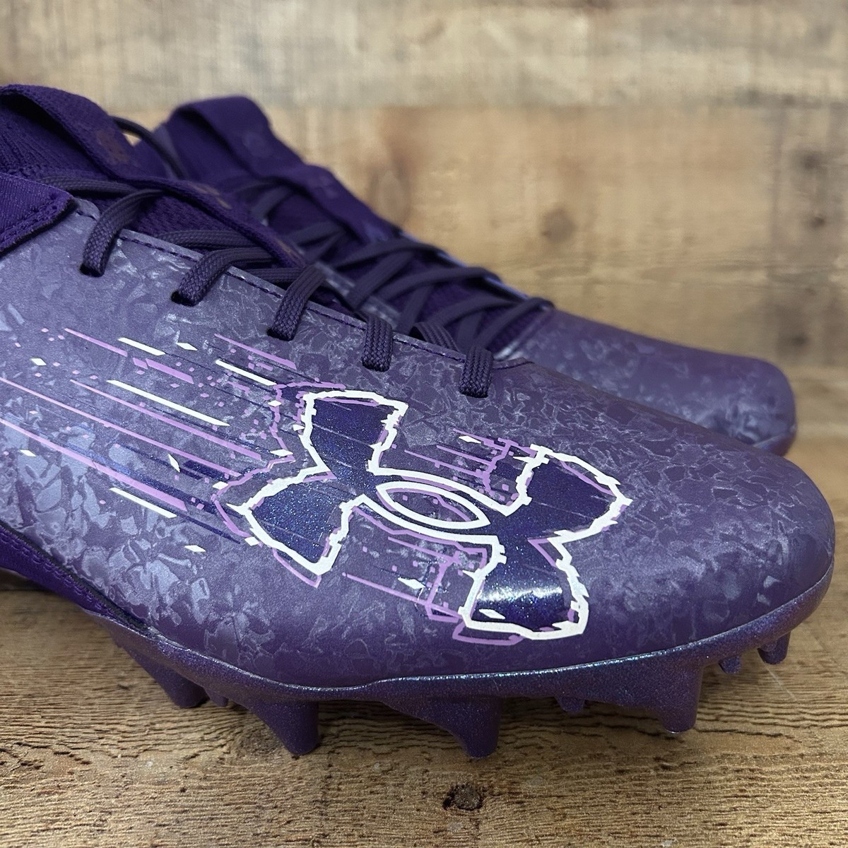 Under Armour Mens Size 15 Football Cleats Blur 2 MC Suede Purple 3027978-500 New Under Armour Blur 2 MC Suede Purple Football | Mercari main image 3