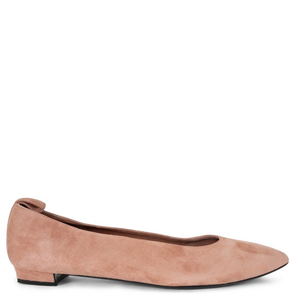 74114 authentische THE ROW Ballerinas hellflamingo rosa Wildleder Lady D Schuhe 39