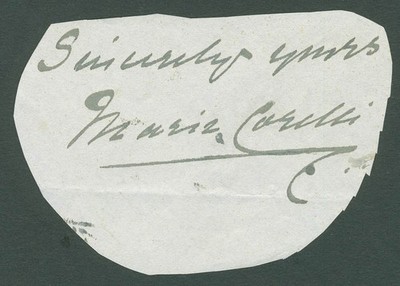 MARIE CORELLI - AUTOGRAPH SENTIMENT SIGNED