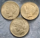 ONE Vintage AU/BU (?) 90% SILVER Peace Dollar - 3 available - Bag J