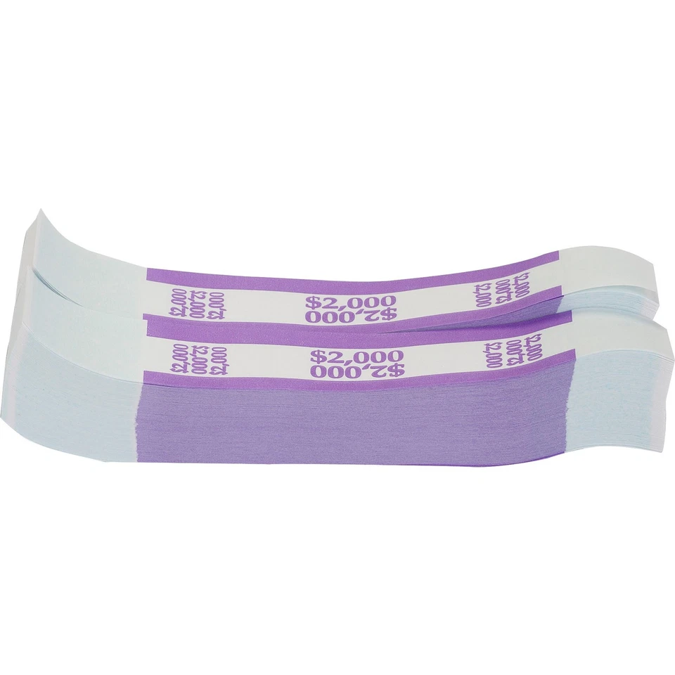 Sparco $2000 Bill Strap - 1000 Wrap[s] - Kraft - Violet (BS2000WK) - Image 3 of 4