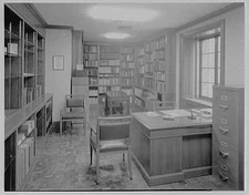 Morgan Library, E. 36th St., New York City. Professor Buhler's office