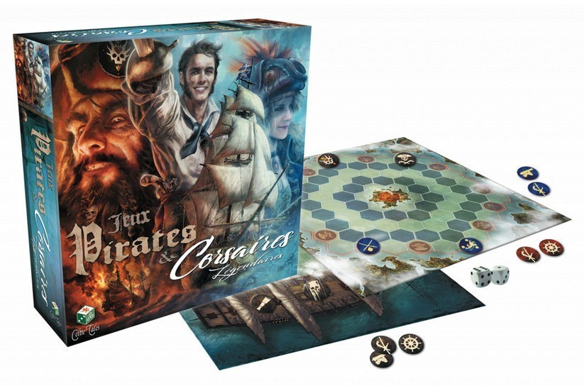Jeux de société Pirates et Corsaires Légendaires : édition de collection en bois verni