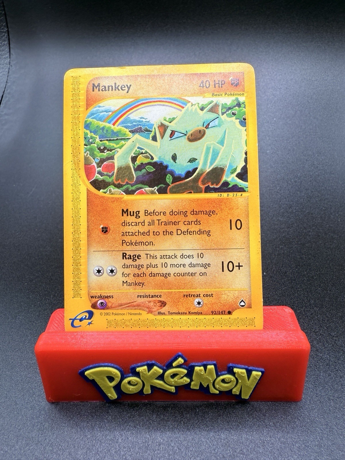 Mankey 92/147 Aquapolis Set Regular common - Pokemon Card MP