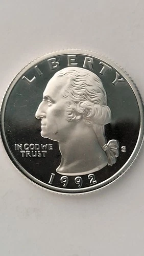 1992-S United States Proof Silver Washington Quarter