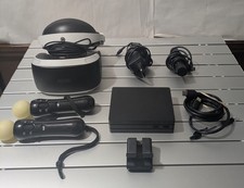 Sony PlayStation VR Headset White Black HDMI USB with Accessories and Cables
