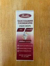 Bunkka Glucosamine Chondroitin MSM Liquid Drops Turmeric Boswellia Quercetin 2oz