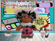 Thomas Dam Troll Doll - Girly Girl "Gwendolyn" 😊