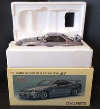AUT Oart Nismo Skyline GT-R S (R 34 1/18 Scale Model Car Collectible Used