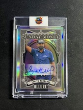 Sahith Theegala 2026 Upper Deck Allure Golf Sunday Money Rainbow Auto SSP