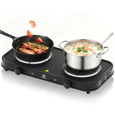 SUPERLEX Elektrisch Doppelkochplatte Kochplatte Herdplatte Campingkocher,Camping