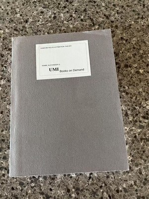 Random Fields Estimation Theory A. G. Ramm Very RARE UMI Books on Demand