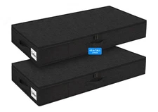 Under Bed Storage Containers 4.5 Inches Tall Low Profile Underbed Clothes