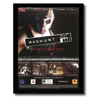 2003 Manhunt Framed Print Ad/Poster PS2 Playstation 2 Xbox Video Game Promo Art