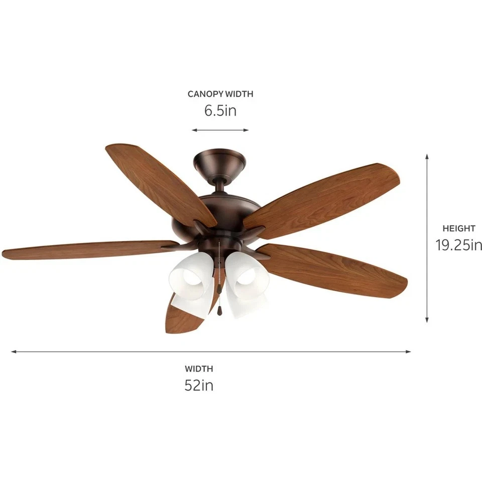 Kichler Lighting 330162OBB Renew Premier Indoor Ceiling Fan Oil Brushed Bronze - Image 2 of 4