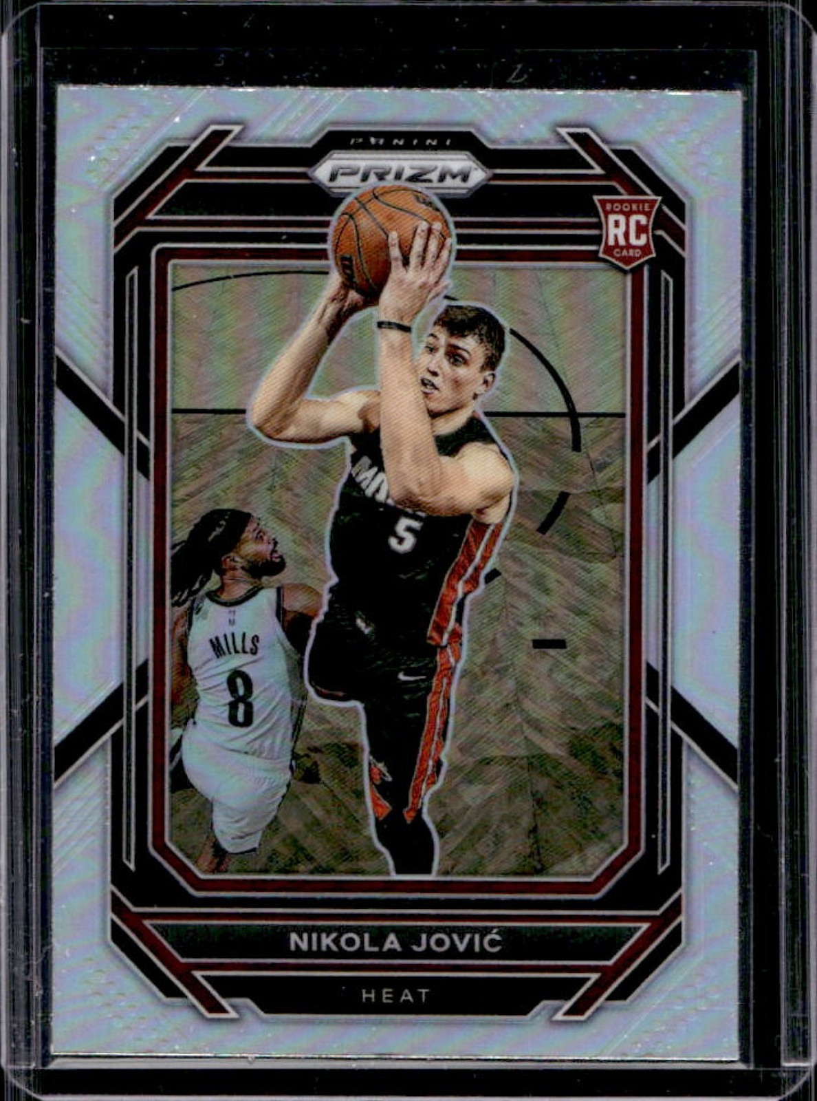 2022-23 Panini Prizm Nikola Jovic RC Prizm Silver Rookie #236 Heat