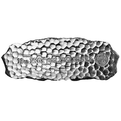 10 oz Tombstone Silver Nugget Bullion Bar .999 Fine Silver #A343