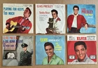 ELVIS PRESLEY orig 45s Vinyl Singles + Picture Sleeves 6-pack Lot of 6~ NICE!
