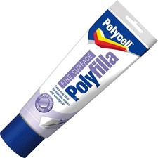 Polycell Fine Surface Polyfilla 400g Tube White Filler for Minor Blemishes