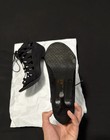 Chinese Laundry Women's Black Suede Lace-Up Peep Toe Stiletto Pumps 9 — photo 3