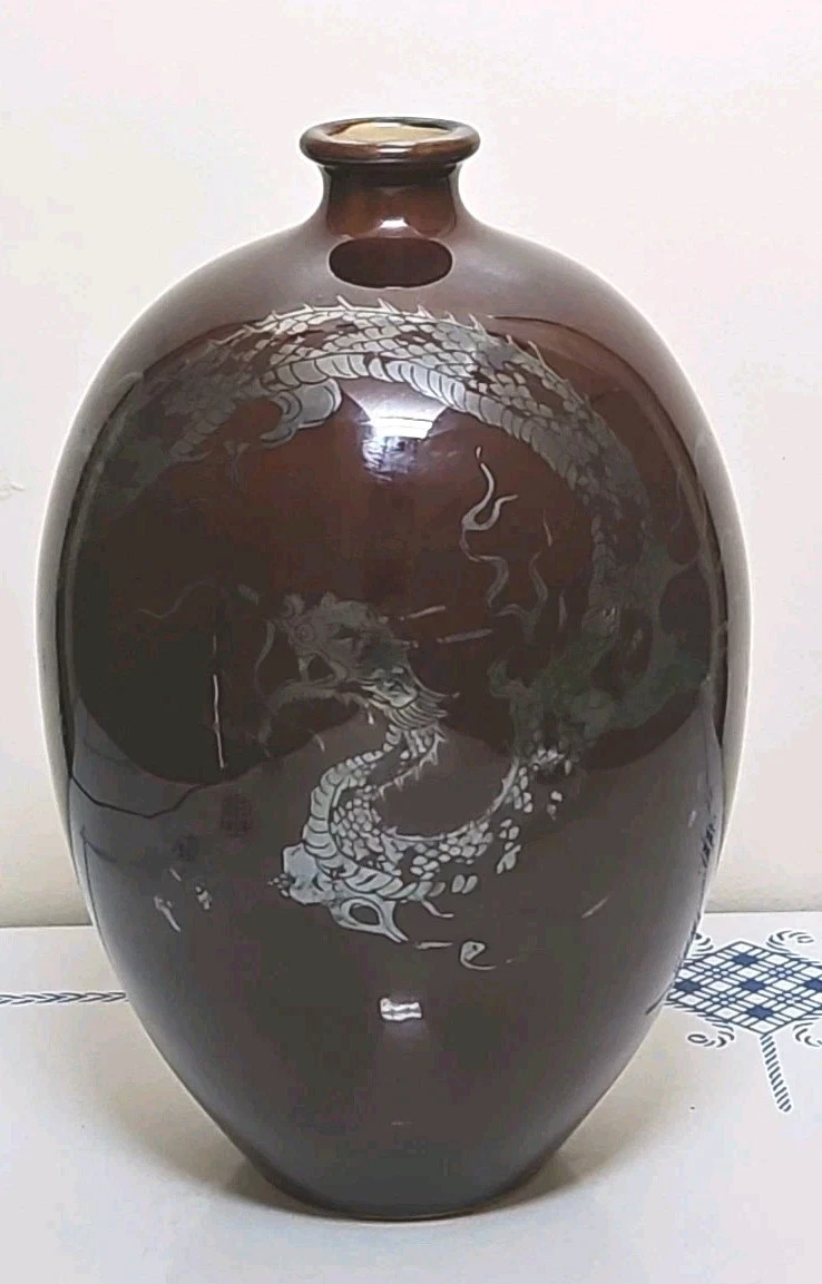 陶瓷红色日本古董花瓶| eBay
