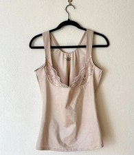 Bali Powershape Torset Cami Women's L Beige Lace Smooth Firm Control Shaper 8584