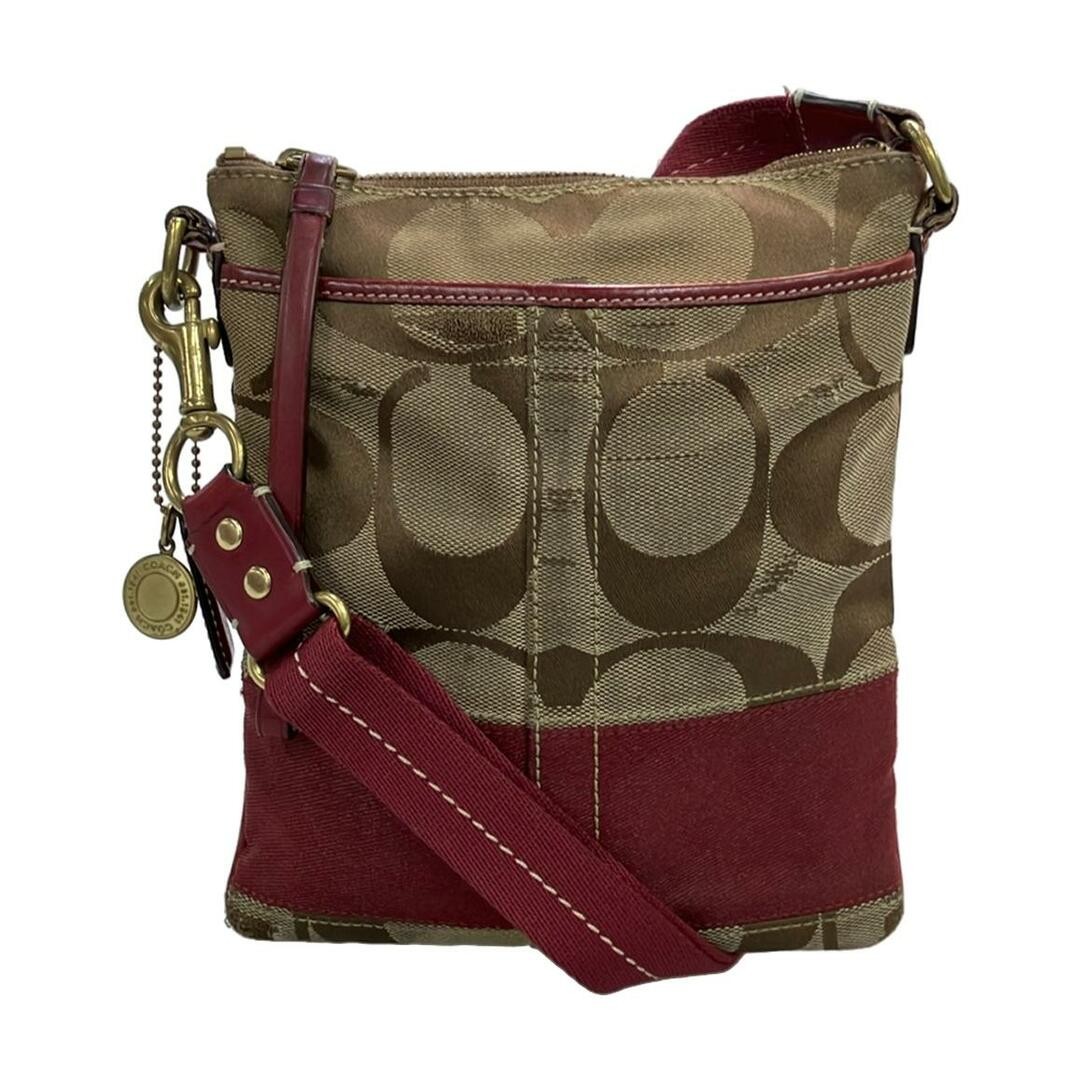 Coach Shoulder Bag Crossbody Signature 10129 Ladies' Damage Details Face Back e