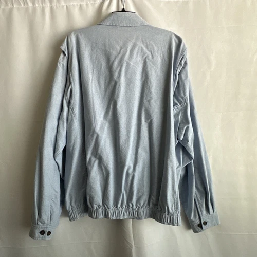 Daniel Cremieux Collection Mens Oxford Casual Jacket Zip-up Blue XXL #0425 image 10