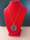 Collier pendentif pièce de monnaie 1 dinar FAO armoiries tunisienne 1997-1418