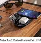 mophie 3 In 1 Wireless Charging Pad - Black — photo 2