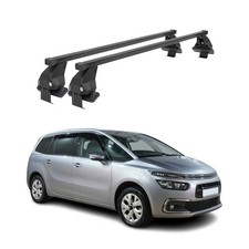Menabo Dachträger für Citroen C4 Spacetourer 2018-2024 50kg Stahl Schwarz 2x