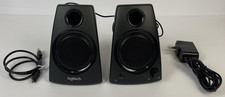 Genuine Logitech Z130 2 Piece Multimedia Stereo Speakers W Adapter Tested Works