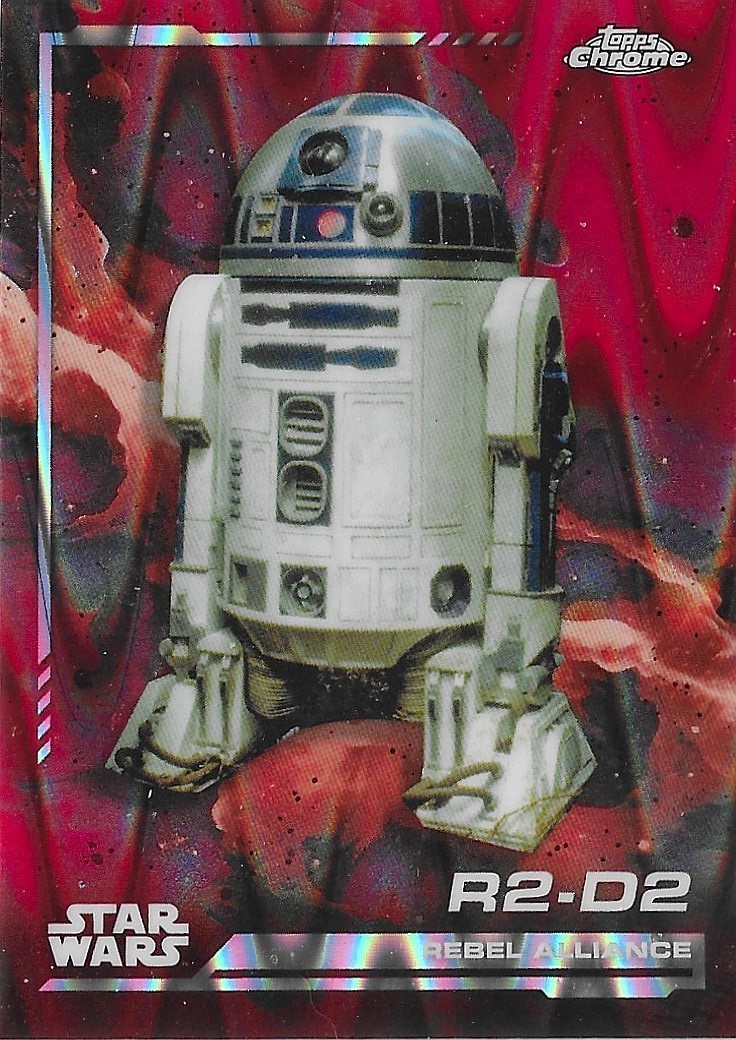 2024 Topps Chrome Star Wars #108 R2-D2 Red Blaster Raywave
