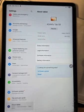 Samsung Galaxy Tab S8 SM-X700 128 GB  incl s pen- Cracked Screen Corner