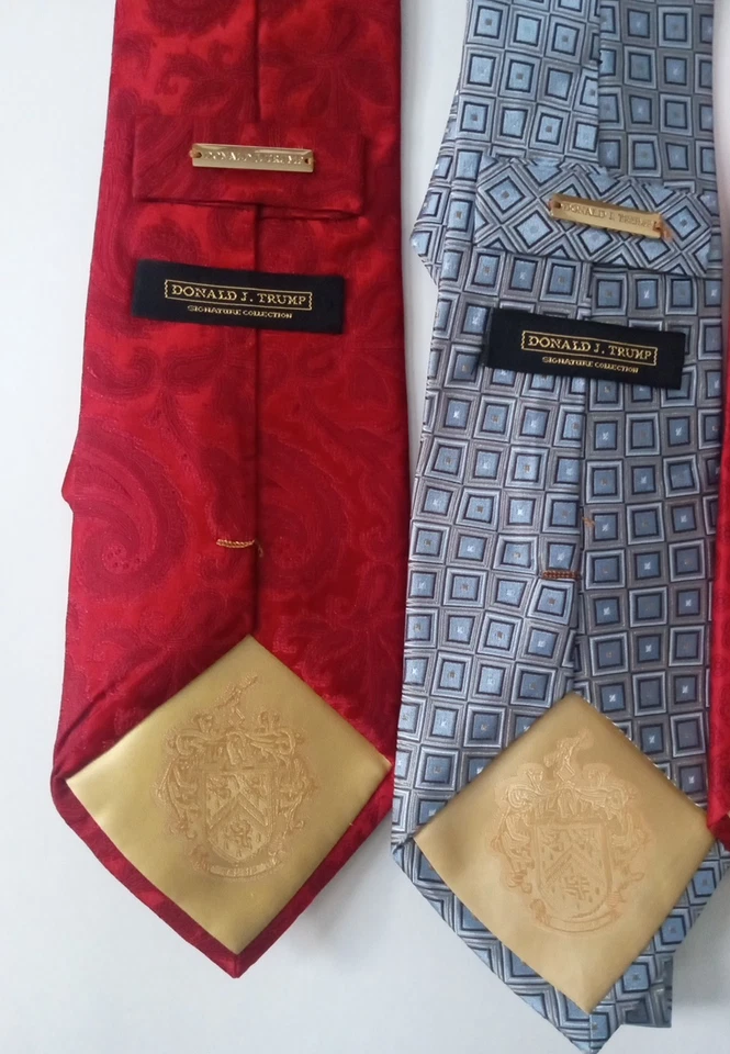 Donald J Trump Corbatas Hombres Seda Vestido Corbatas Lote de 5 Business Power Rojo Foto 3 de 4