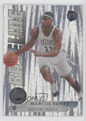 2005-06 Topps First Row Baseline Silver 51/99 Marcus Banks #BL28 0q3