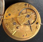 RARE WIGAN SILVER FUSEE VERGE PAIR CASED POCKET WATCH With Hallmarks  — photo 2