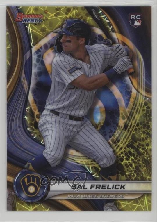 2024 Bowman's Best Yellow Lazer Refractor 10/75 Sal Frelick #37 1h39