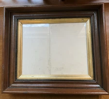 Antique Victorian Shadow Box Picture Frame 14 x 12 x 2.75.  VG+