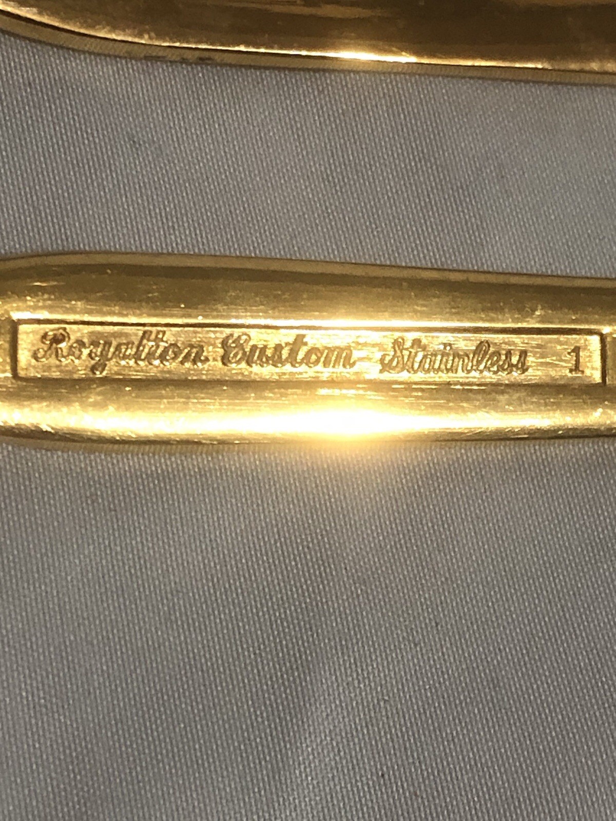 Royalton Antigua Custom 54 Piece Lot Of Gold Electroplate Silverware