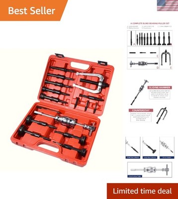 Blind Hole Collet Bearing Race and Seal Puller Extractor Kit 16PCS Orion Motor