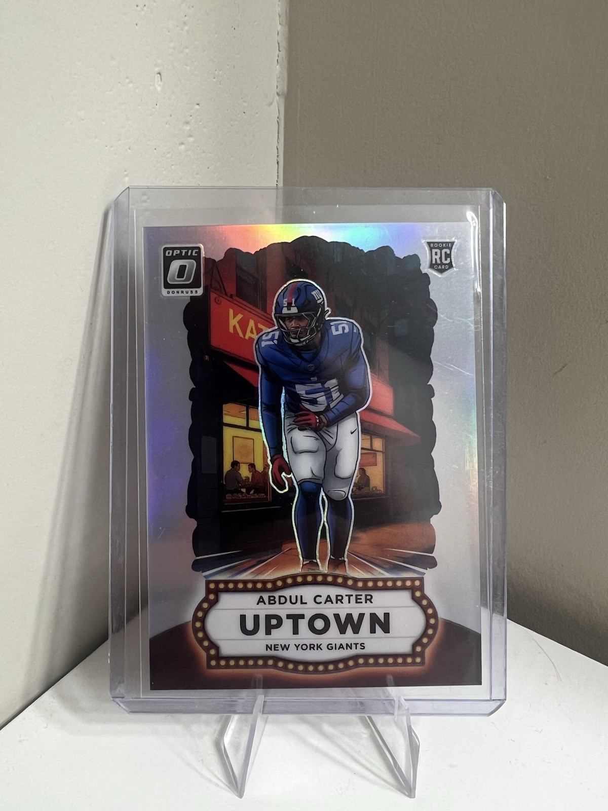 Panini Donruss Optic Uptown Prizm Rookie Abdul Carter #1 New York Giants Card
