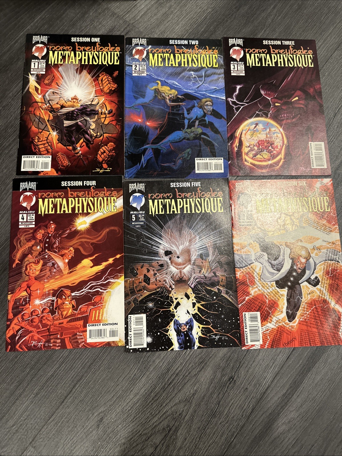 Metafísica #1-6 de Norm Breyfogle, Malibu Comics Bravura, 1995