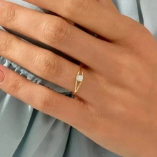 1.50Ct Art Deco Round Lab Created Diamond Bezel 14k Yellow Gold FN Wedding Ring