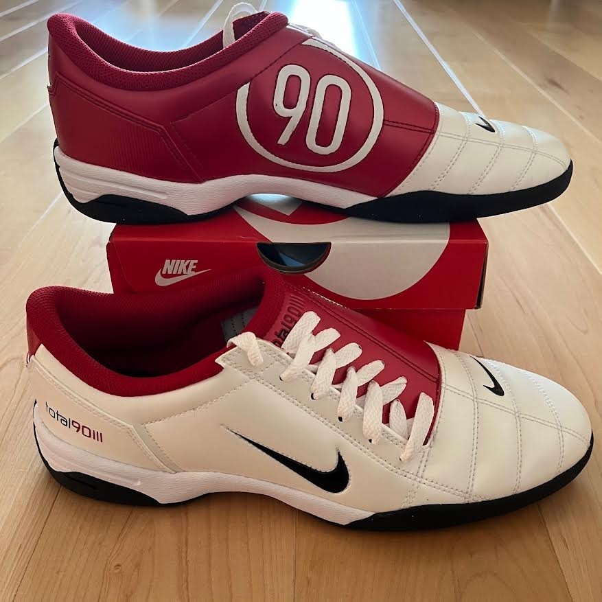 Nike Total 90 3 SP Indoor Shoes White Gym Red HQ2851-100 (ALL