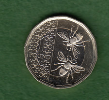 2023 Bumble Bee £1 Charles III Bumble Bee British One Pound Coin (2023)